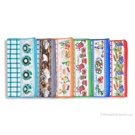 Рушник Весна/осінь 9407 (12190) 40x60см mix (20 шт. р.сіткаOne size) "Obuvok" недорого оптом від прямого постачальника