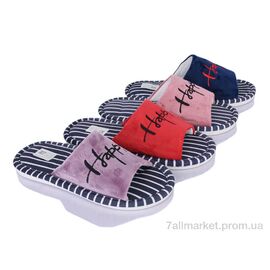 Фотография Тапки женские для дома Весна/осень H50 mix (12 пар р.36-41) "Optstok" недорого оптом от прямого поставщика