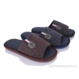 Фотография Тапки мужские домашние Весна/осень 104 mix (12 пар р.40-45) "Optstok" недорого оптом от прямого поставщика