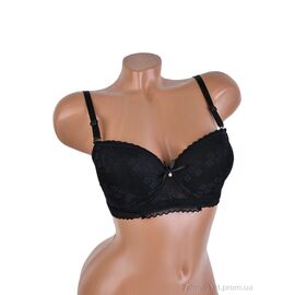Бюстгальтер Весна/осінь 4282-33205B чорний (6 шт. р.сітка80-105) "Мир" недорого оптом від прямого постачальника