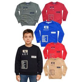 Фотография Свитер детский на мальчика M803 grey р.9-12 "MMZ" недорого оптом от прямого поставщика