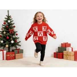 Фотография Свитер детский на мальчика 332 red р.110-150 "Yalisi" недорого оптом от прямого поставщика