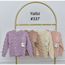 Фотография Кофта детская тёплая на девочку 337 lilac р.110-150 "Yalisi" недорого оптом от прямого поставщика