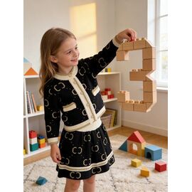 Костюм дитячий на дівчинку 392 black р.90-130 "Yalisi" недорого оптом від прямого постачальника