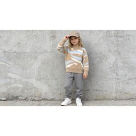 Фотография Свитер детский на мальчика 398 beige р.110-150 "Yalisi" недорого оптом от прямого поставщика