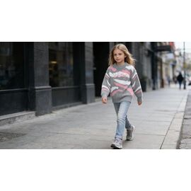 Фотография Свитер детский на мальчика 398 grey р.110-150 "Yalisi" недорого оптом от прямого поставщика