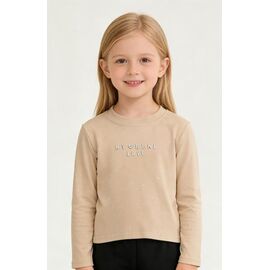 Фотография Свитер детский на девочку 5808 beige р.120-160 "Yalisi" недорого оптом от прямого поставщика