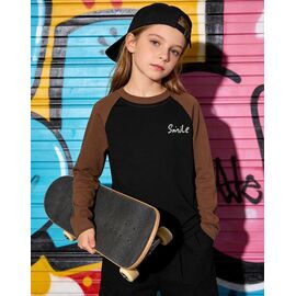 Фотография Свитер детский на девочку 5809 black р.120-160 "Yalisi" недорого оптом от прямого поставщика