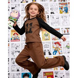 Светер Дитячий на дівчинку 5810 brown р.120-160 "Yalisi" недорого оптом від прямого постачальника