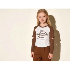 Светер Дитячий на дівчинку 5818 brown р.120-160 "Yalisi" недорого оптом від прямого постачальника