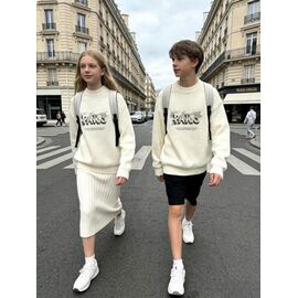 Фотография Свитер детский унисекс 755 white р.130-170 "Yalisi" недорого оптом от прямого поставщика