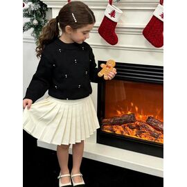 Фотография Свитер детский на девочку 816 black р.110-150 "Yalisi" недорого оптом от прямого поставщика