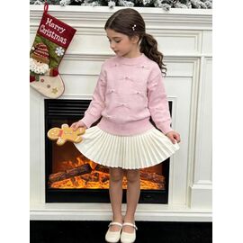 Фотография Свитер детский на девочку 816 powder р.110-150 "Yalisi" недорого оптом от прямого поставщика