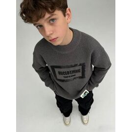 Фотография Свитер детский на мальчика 825 grey р.130-170 "Yalisi" недорого оптом от прямого поставщика