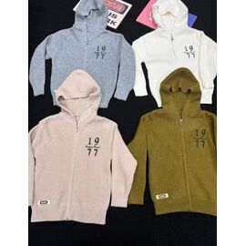 Фотография Кофта детская тёплая унисекс 833 grey р.110-150 "Yalisi" недорого оптом от прямого поставщика