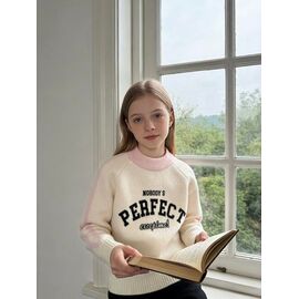 Фотография Свитер детский на девочку 836 milk р.110-150 "Yalisi" недорого оптом от прямого поставщика