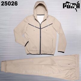 Спортивний чоловічий костюм на фліс велюрі Пума розміри M-3XL (4кв) "REMAIN" купити недорого від прямого постачальника