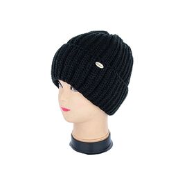 Шапка зимова жіноча TW001-3 на флісі black р.56-60 "Angelica" недорого оптом від прямого постачальника