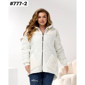 Куртка жіноча зимова 777-2 white р.52-58 "ZLATA" недорого оптом від прямого постачальника