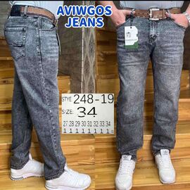 Джинси чоловічі 248-19 grey р.27-34 "God Baron" недорого оптом від прямого постачальника