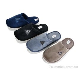 Фотография Тапки мужские домашние Весна/осень L609 mix (12 пар р.40-45) "Alex" недорого оптом от прямого поставщика