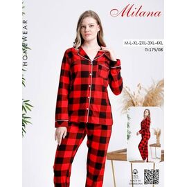 Піжама жіноча ПА175-08 red р.48-56 "Imlion" недорого оптом від прямого постачальника