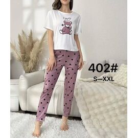 Фотография Пижама женская футболка +штаны р-ры S-2XL"FLOWER" купить недорого от прямого поставщик