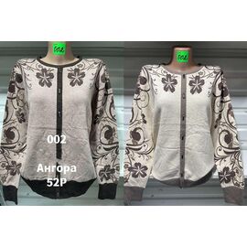 Светр жіночий 002 beige-black р.52 "VERJINIA" недорого оптом від прямого постачальника