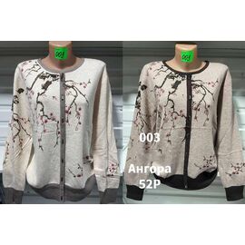 Светр жіночий 003 beige-black р.52 "VERJINIA" недорого оптом від прямого постачальника