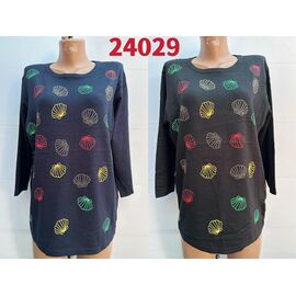 Светр жіночий 24029 black р.one size "VERJINIA" недорого оптом від прямого постачальника