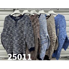 Светр жіночий 25011 white-l.blue р.one size "VERJINIA" недорого оптом від прямого постачальника