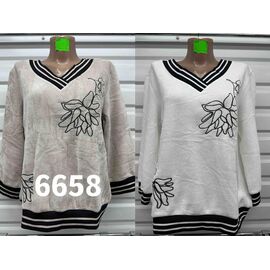 Светр жіночий 6658 beige р.50-56 "VERJINIA" недорого оптом від прямого постачальника