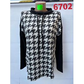 Светр жіночий 6702 black р.48-56 "VERJINIA" недорого оптом від прямого постачальника