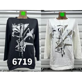 Светр жіночий 6719 black р.50-60 "VERJINIA" недорого оптом від прямого постачальника