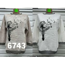 Светр жіночий 6743 white р.50-58 "VERJINIA" недорого оптом від прямого постачальника