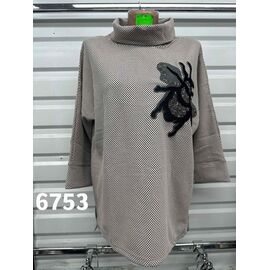 Светр жіночий 6753 beige р.50-58 "VERJINIA" недорого оптом від прямого постачальника