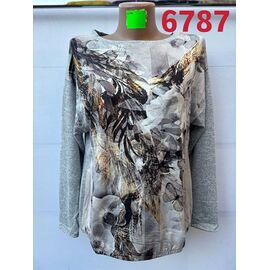 Светр жіночий 6787 grey р.48-56 "VERJINIA" недорого оптом від прямого постачальника