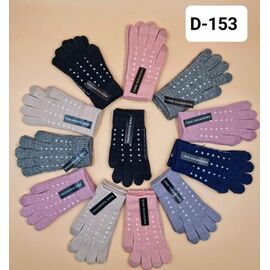 Фотография Перчатки утеплённые женские D153 mix р.22 "Рукавичка" недорого оптом от прямого поставщика