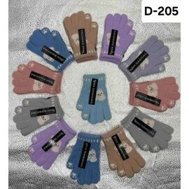 Рукавички дитячі унісекс D205 mix р.6-8 "Рукавичка" недорого оптом від прямого постачальника