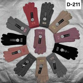 Фотография Перчатки утеплённые женские D211 mix р.21-22 "Рукавичка" недорого оптом от прямого поставщика