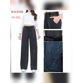 Фотография Джинсы утеплённые женские 2139 grey р.46-58 "Hoan" недорого оптом от прямого поставщика