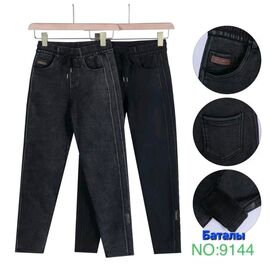 Фотография Джинсы утеплённые женские 9144 mix р.5XL-10XL "Hoan" недорого оптом от прямого поставщика