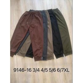 Фотография Штаны женские утеплённые 9146-16 mix р.3XL-7XL "Hoan" недорого оптом от прямого поставщика