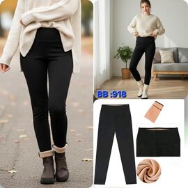 Фотография Лосины женские тёплые 918 black р.42-48 "Hoan" недорого оптом от прямого поставщика