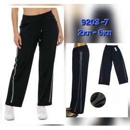 Фотография Лосины женские тёплые 9203-7 black р.2XL-6XL "Hoan" недорого оптом от прямого поставщика