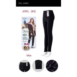 Лосини жіночі теплі A901 black р.XL-6XL "Hoan" недорого оптом від прямого постачальника