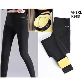 Лосини жіночі теплі K983 black р.M-3XL "Hoan" недорого оптом від прямого постачальника