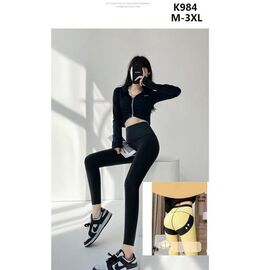 Лосини жіночі теплі K984 black р.M-3XL "Hoan" недорого оптом від прямого постачальника