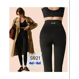 Лосини жіночі теплі S921 black р.4XL-6XL "Hoan" недорого оптом від прямого постачальника