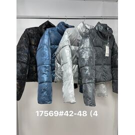 Куртка жіноча зимова 17569 d.grey р.42-48 "Jacket" недорого оптом від прямого постачальника